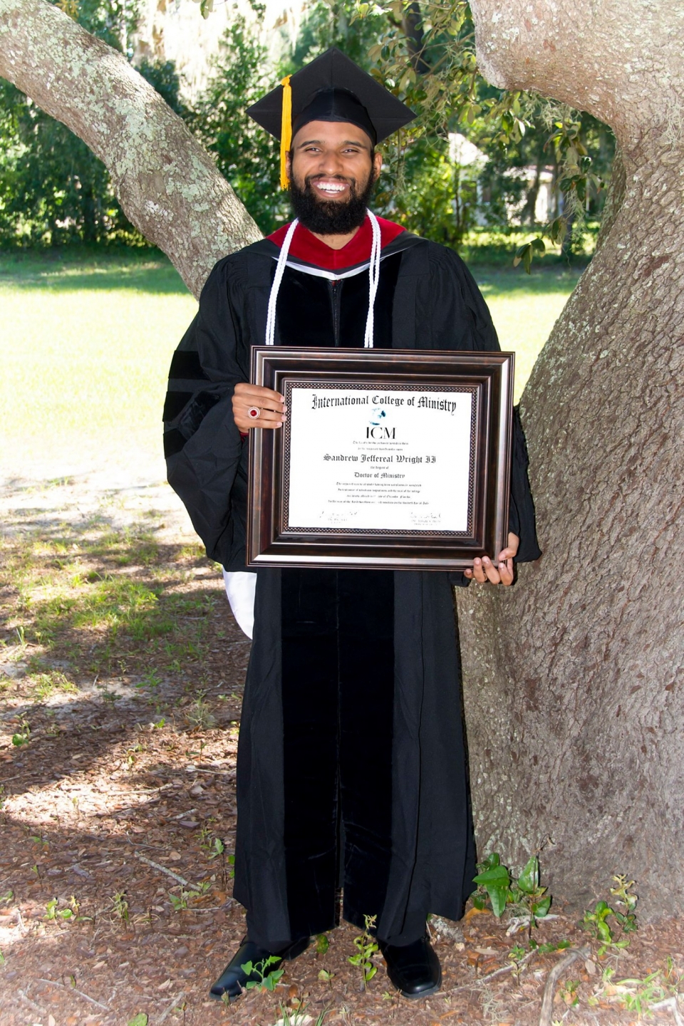 Congratulations to Pastor Sandrew Wright our newest doctoral graduate. I was privilege to award him his degree at our home church Freedom Fellowship of Orlando Fl