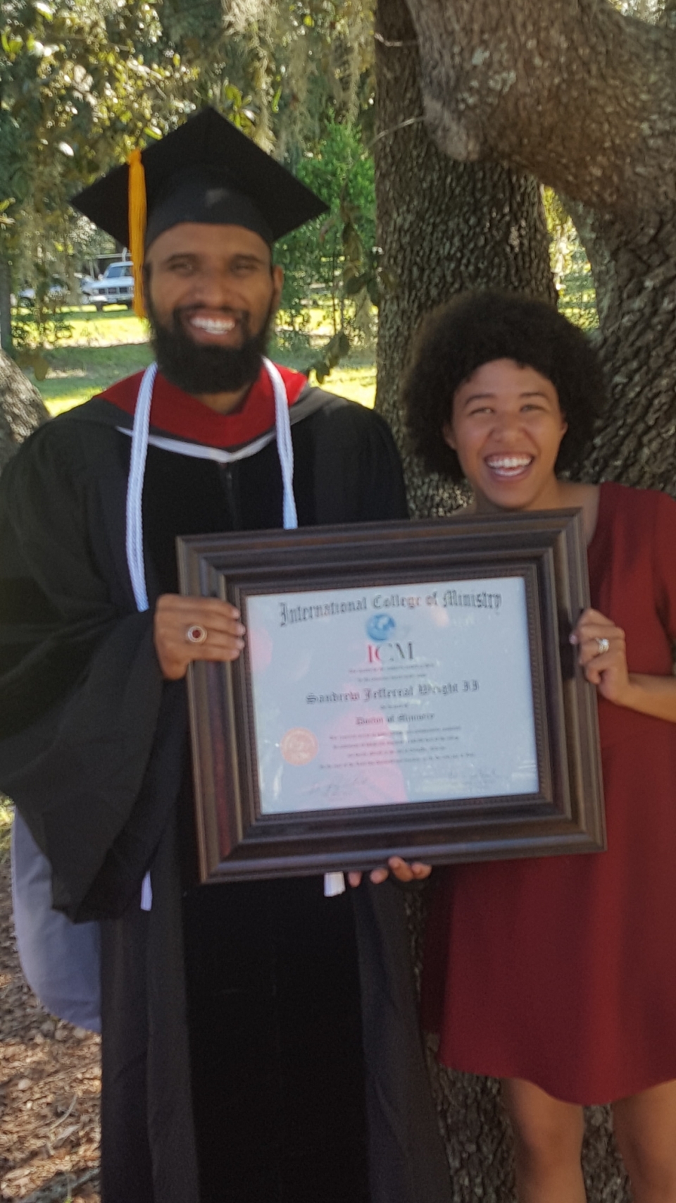 Congratulations to Pastor Sandrew Wright our newest doctoral graduate. I was privilege to award him his degree at our home church Freedom Fellowship of Orlando Fl