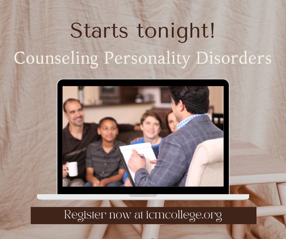 Remember our next 6 week web series, Counseling Personality Disorders, starts tonight!For only $25, you can still register at https://www.icmcollege.org/index.php?option=com_eventbooking&view=event&id=465&catid=2&Itemid=185With content like this, that's a steal!#counseling #christiancounseling #CounselingEducation #Webclass #ministrycollege #ministryschool #ministryeducation #counselingschool #ministry