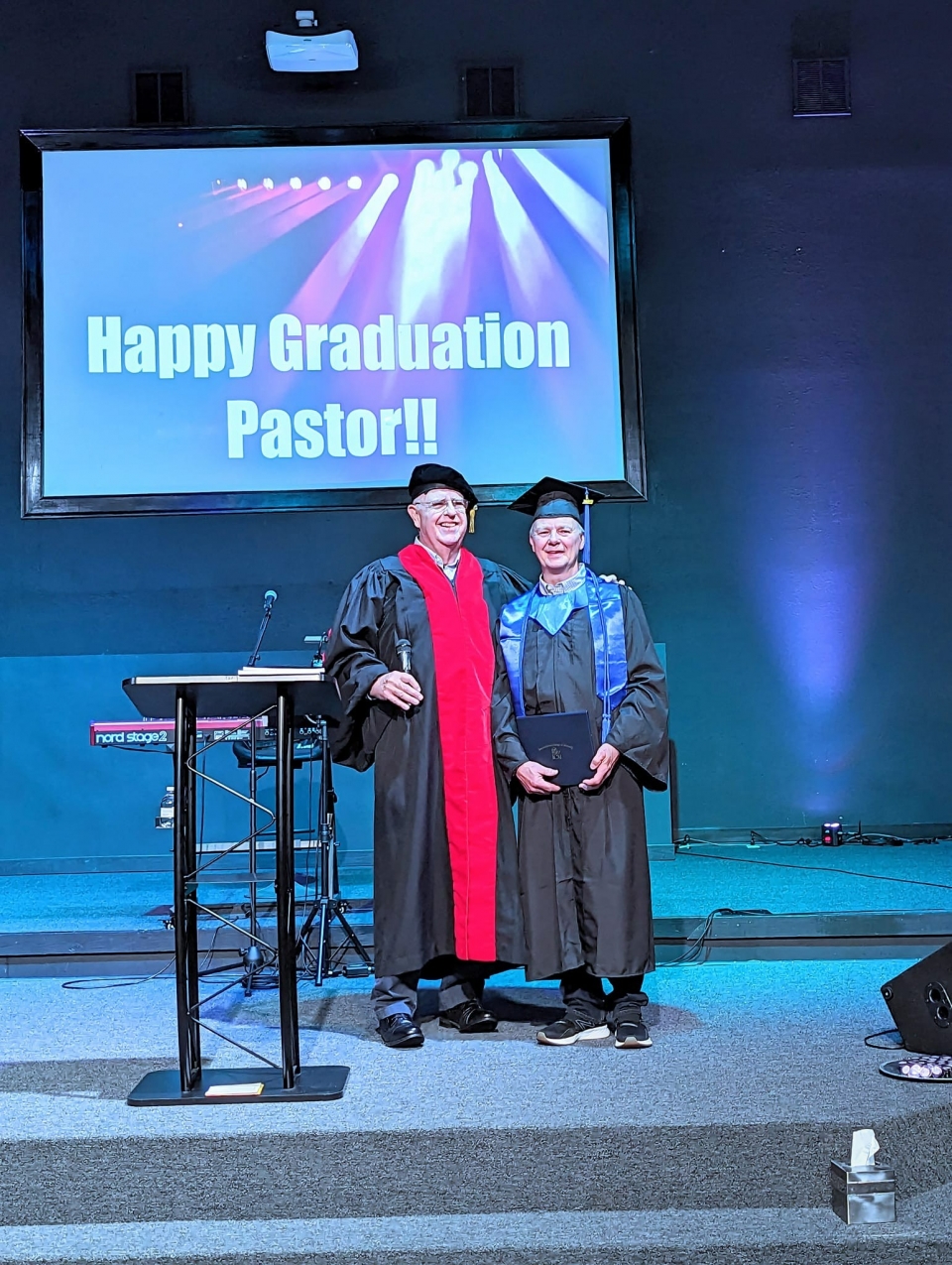 ICM would like to congratulate Pastor Chris McCall on earning his Bachelor of Arts in Ministry! We are so proud of you, Pastor Chris.We would also like to welcome Pastor Chris back to ICM for his Master of Arts in Ministry.#ministry #ministryschool