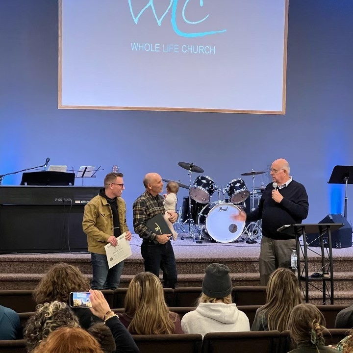 This past Sunday at Whole Life Church in Sturgis, MI, some our recent graduates, Josh Vizhum and Russ Stauffer, both had their Bachelor of Arts in Ministry degrees conferred by Dr. Self. Let's congratulate them!