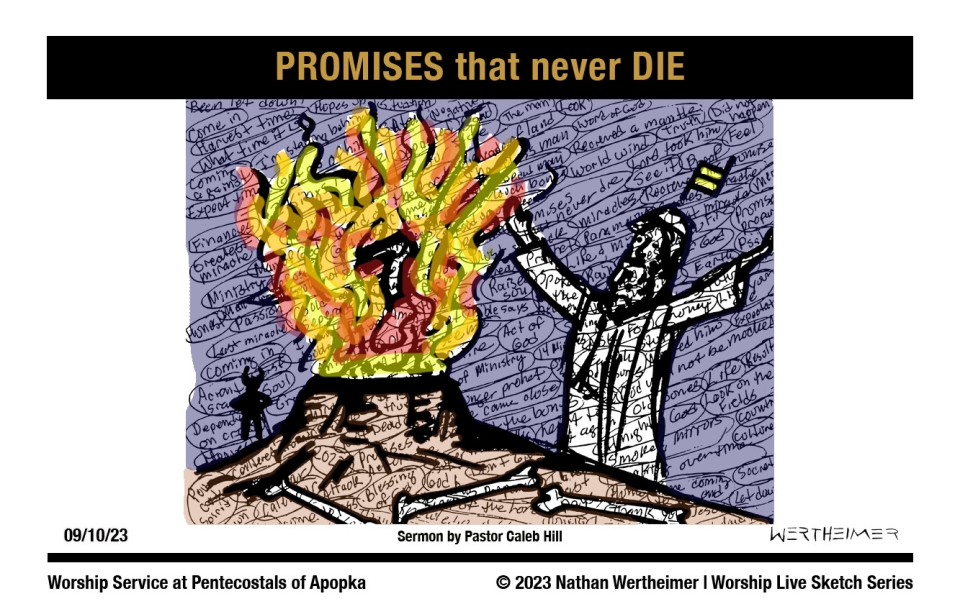 Please click here to see this past weekend's Worship Live Sketch Series entitled "PROMISES that never DIE" with sermon by Pastor Caleb Hill at Pentecostals of Apopka Church. Artwork by Nathan Wertheimer. #nathanwertheimer #poaapopka #pentecostalsofapopka #upci #flupci #flupciyouth