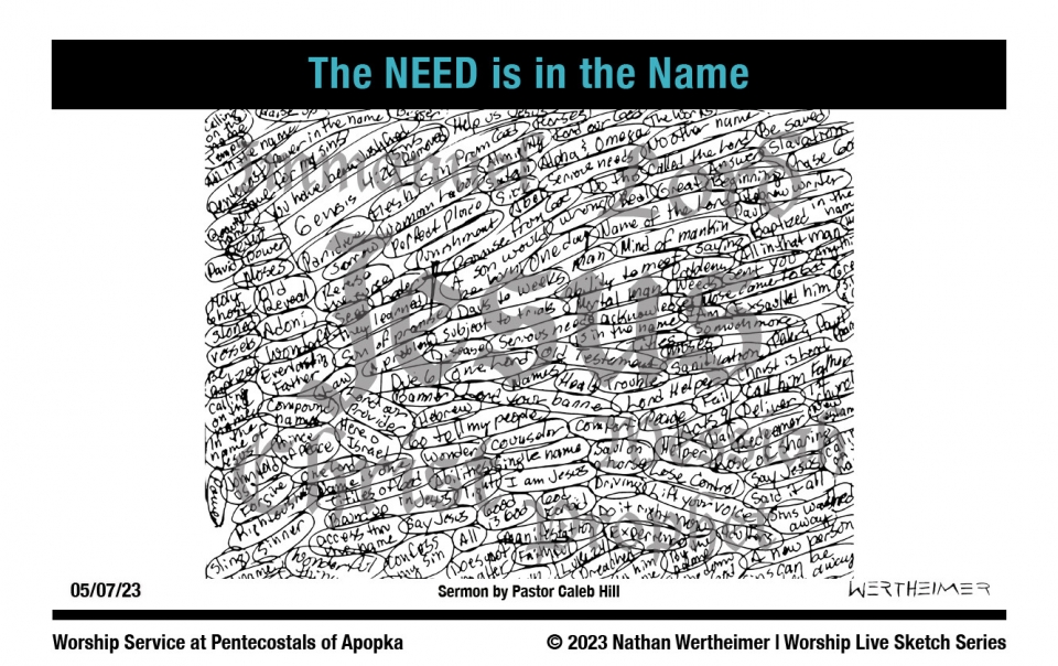 Please click on this image to view last weekend’s Worship Live Sketch Series entitled "The NEED is in the Name" with sermon by Pastor Caleb Hill at Pentecostals of Apopka Church. Artwork by Nathan Wertheimer. #nathanwertheimer #poaapopka #pentecostalsofapopka #upci #flupci #flupciyouth