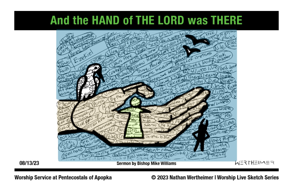 Please click here to see this past weekend's Worship Live Sketch Series entitled "And the HAND of THE LORD was THERE" with sermon by Bishop Mike Williams at Pentecostals of Apopka Church. Artwork by Nathan Wertheimer. #nathanwertheimer #poaapopka #pentecostalsofapopka #upci #flupci #flupciyouth